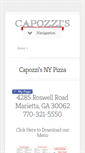 Mobile Screenshot of capozzispizza.com